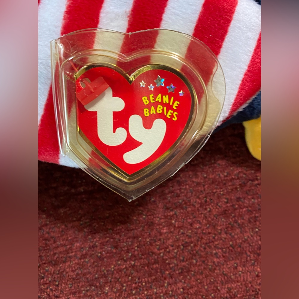 Ty Beanie Buddie Valor Eagle Beanie Baby Eagle Soar new with tags - Picture 3 of 11